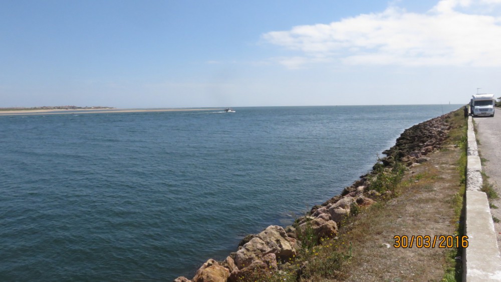 Rio Guadiana laskee Atlanttiin